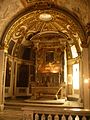 Altar de la capella Altemps, amb les restes del sant