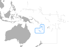 iles d'Océanie à l'est-nord-est de l'Australie