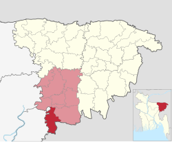 Location of Madhabpur