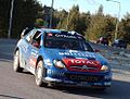 Sebastien Loeb en el Rally de Finlandia de 2006.