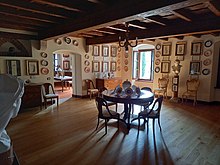 Interno arredato di Villa Nichesola-Conforti, Ponton di Sant'Ambrogio (Verona)