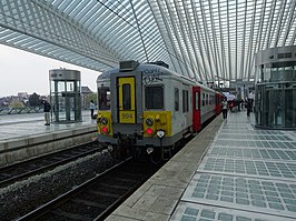 Trein van de lijn S41 in Luik-Guillemins in 2019.