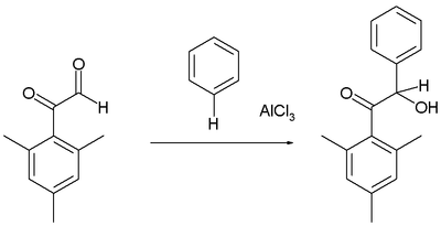 Příklad Friedelovy–Craftsovy hydroxyalkylace