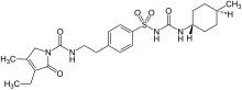 Estrutura química de Glimepirida