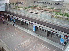 Overhead view of Concourse C Station in 2008