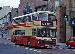 OK Travel Leyland Olympian in Chester-le-Street, 1996