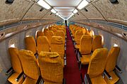 Interior do Tu-144 da Aeroflot.