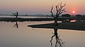 Sunset over Taungthaman Lake