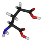 Chemical structure of Asam glutamat