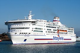 MV Pont-Aven departing from Portsmouth