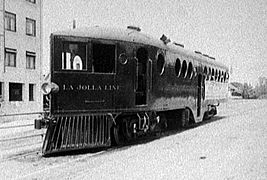 McKeen Locomotive of the Los Angeles & San Diego Beach Railway "La Jolla Line", USA, c. 1910.