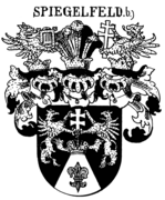 Wappen der Freiherren Matz von Spiegelfeld (1765) in Siebmachers Wappenbüchern