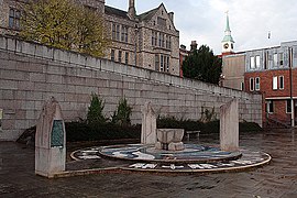 Hampshire County Council offices and Jubilee Fountain