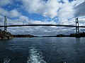 Thousand Islands Bridge from river