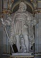 Statut du bourgmestre Wolfgang Treu dans le hall de la Rathaus.