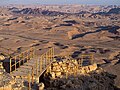 Un pont, au passage du sentier national israélien, dans le Makhtesh Ramon. Mars 2017.