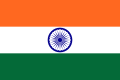 Le drapeau de l'Inde présente le Chakra d'Ashoka en son centre.