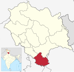 Location in Himachal Pradesh