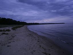 Stranden vid Lohusalu laht.