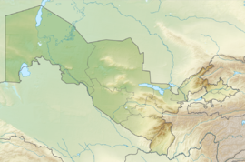Poloha mesta v Uzbekistane