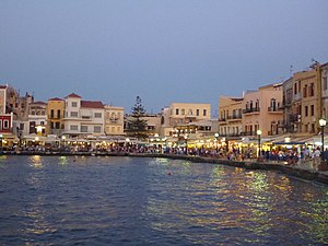 Den venetianska hamnen i Chania.