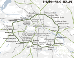 Ringbahn op de kaart