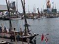 La Vaudoise à quai pendant les fêtes de "Brest 2004"