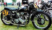 Rudge Ulster 500 cc racemotor uit 1936