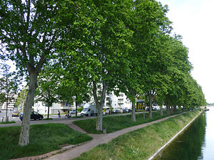 Français : Canal du Rhone au Rhin, quai des Alpes