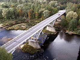 Brug van de P8 over de Gauja