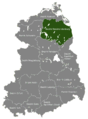 Location of Bezirk Neubrandenburg in the GDR