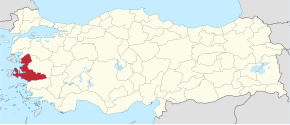 Poziția localității İzmir
