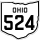 State Route 524 marker