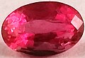 facettierter Roter Beryll / Bixbit, 0.56ct, Wah Wah Mountains, Beaver County (Utah), USA