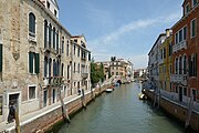 Canal em Veneza, Itália.