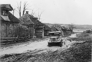 Landsbygade nær Moskva, november 1941