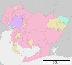 小茂井町の位置（愛知県内）