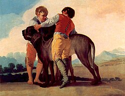 Niños con mastines, Francisco Goya.jpg