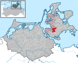 Läget för kommunen Samtens i Landkreis Vorpommern-Rügen