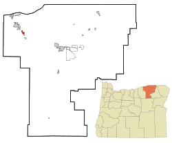 Location in Oregon