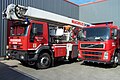 Iveco EuroFire 260E34 рядом с Volvo FH