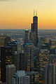 Willis Tower při západu slunce (2012)