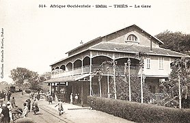 La gare de l'AOF, par Fortier.