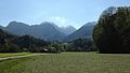 Der Wendelstein und das Mangfallgebirge vom Fuße der Biber