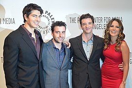 Brandon Routh, David Krumholtz, Michael Urie, Sophia Bush.jpg