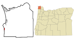 Location in Oregon