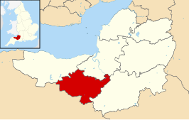 Kaart van Taunton Deane