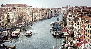   View of the Grand Canal from Rialto to Ca'Foscari