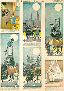 L'une des remarquables planches de la série « Imagerie artistique » destinée aux enfants (Ripp, 1888).