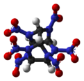 Ball and stick model of hexazaisowurtzitane